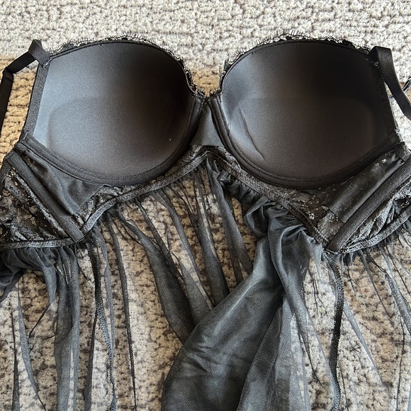 Victoria Secret Black Lingerie Bra- 36D - Picture 8 of 11